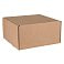 Коробка подарочная BOX, размер 20,5 x 21 x  11см, картон МГК бур., самосборная small_img_1