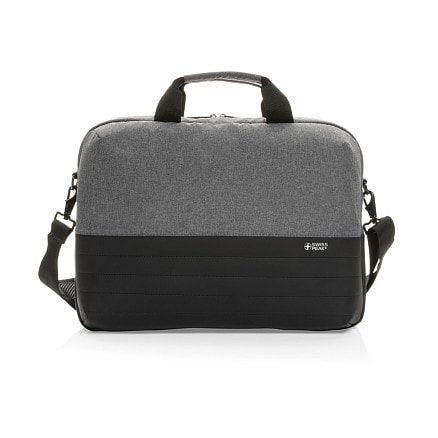 Сумка для ноутбука Swiss Peak с RFID-защитой из rPET AWARE™, 15,6’’
