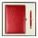 Набор подарочный Solution Duo (ежедневник City Nebraska, ручка Legend Soft Touch Mirror Gold), красный_КРАСНЫЙ