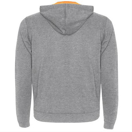 Толстовка FUJI мужская, heather grey/fluor orange