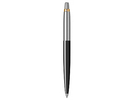 Шариковая ручка Parker Jotter K160, цвет: Black/GT, стержень: M, цвет чернил: blue, в подарочной упаковке.