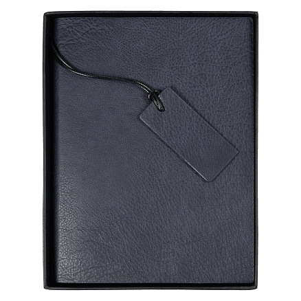 Ежедневник Flexy Foggia Leatherette B5, темно-синий, недатированный, в гибкой обложке  в подарочной коробке