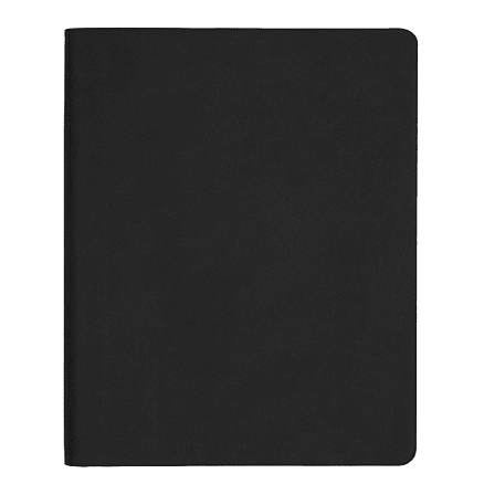 Еженедельник Flexy Latte Soft Touch Black Edition Color A4, черный с красным, датированный на 2026 г, в гибкой обложке