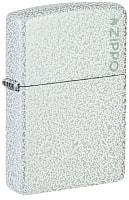 Зажигалка ZIPPO Classic с покрытием Glacier, латунь/сталь, белая, матовая, 38x13x57 мм