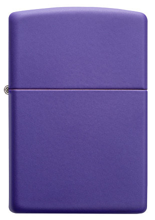 Зажигалка ZIPPO Classic с покрытием Purple Matte, латунь/сталь, фиолетовая, матовая, 38x13x57 мм