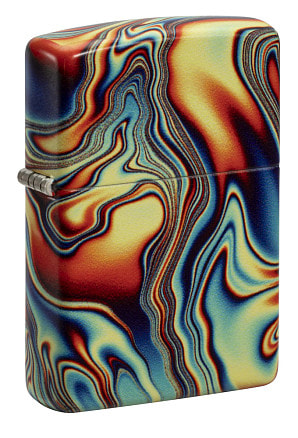 Зажигалка ZIPPO Swirl с покрытием Glow In The Dark Green, латунь/сталь, разно