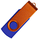 Флеш накопитель USB 2.0 Twister Сolor Mix 16GB, пластик Софт Тач/металл, синий/оранжевый small_img_2
