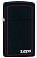 Зажигалка ZIPPO Slim® с покрытием Black Matte, латунь/сталь, чёрная, матовая, 29x10x60 мм small_img_4