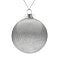 Елочный шар Finery Shine, 10 см, глянцевый серебристый с глиттером small_img_1