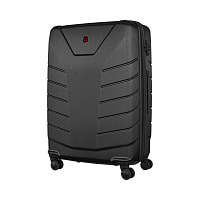 Чемодан WENGER Pegasus, черный, поликарбонат+АБС-пластик, большой, 52х76х30 см, 99 л.