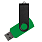 Флеш накопитель USB 2.0 Twister Сolor Mix 16GB, пластик Софт Тач/металл, зеленый/черный_ЗЕЛЕНЫЙ 13