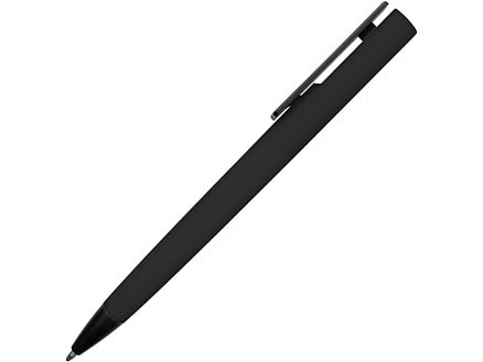 Ручка пластиковая soft-touch шариковая Taper, черный