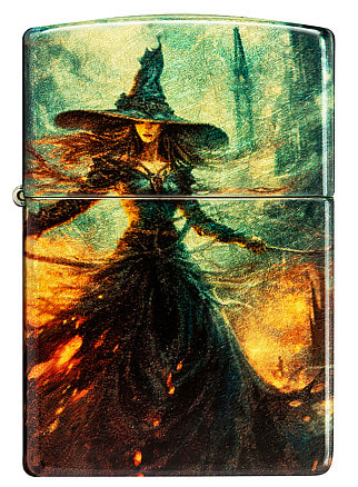Зажигалка ZIPPO Fire Mage с покрытием 540 Tumbled Brass, латунь/сталь, разно
