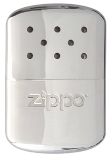 Каталитическая грелка ZIPPO, алюминий с покрытием High Polish Chrome, серебристая, 12 ч, 66x13x99 мм