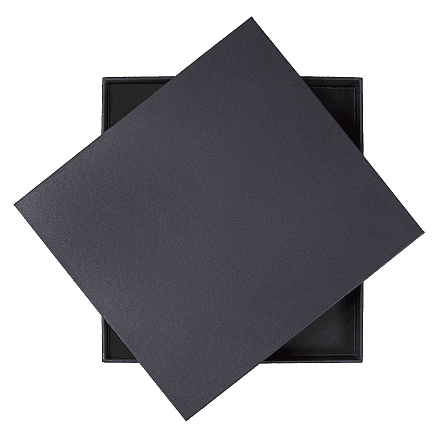 Коробка подарочная, размер  203*220*30 мм,  Solution Gift Linen  для ежедневника и ручки, антрацит (темное серебро)