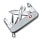 Нож перочинный VICTORINOX Pioneer X, 93 мм, 9 функций, алюминиевая рукоять, серебристый_СЕРЕБРИСТЫЙ
