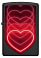 Зажигалка ZIPPO Hearts Design с покрытием Black Light, латунь/сталь, черная, матовая, 38x13x57 мм small_img_2