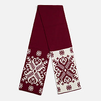 Шарф Wintertude M, красный с белым