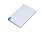 Универсальное зарядное устройство Credit _card1_power_bank  под нанесение логотипа  в виде кредитной карты, толщина всего 7,5 . 2500MAH. Синий_СИНИЙ