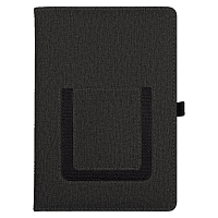 Ежедневник  Smart Wallet Cambric  A5, черный, недатированный, в твердой обложке с поролоном