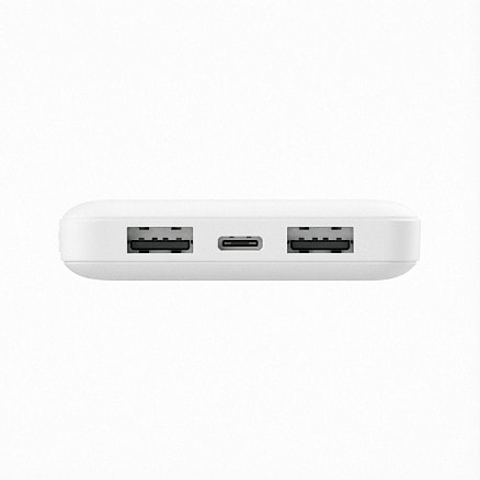 Внешний аккумулятор (powerbank) «Amper», 10 000 mAH, 5V 2.0 A, белый