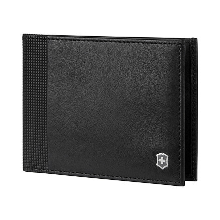Портмоне VICTORINOX Altius Alox с защитой от сканирования RFID, чёрное, натуральная кожа, 9x1x11 см