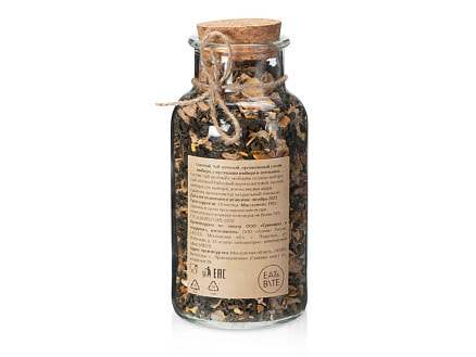 Чай зеленый, с соком имбиря и кусочками имбиря/апельсина, 150г (Р)