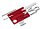 Швейцарская карточка VICTORINOX SwissCard Nailcare, 13 функций, полупрозрачная красная_ПОЛУПРОЗРАЧНЫЙ КРАСНЫЙ