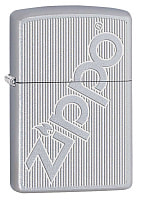Зажигалка ZIPPO с покрытием Satin Chrome, латунь/сталь, серебристая, матовая, 38x13x57 мм