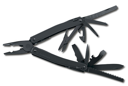 Мультитул VICTORINOX SwissTool Spirit XBS, 105 мм, 27 функций, чёрный, в нейлоновом чехле