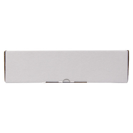Коробка крафтовая белая с окошком, размер 30*30*8 см, самосборная