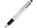 Ручка-стилус шариковая Burnie, белый_СЕРЕБРИСТЫЙ/ЧЕРНЫЙ