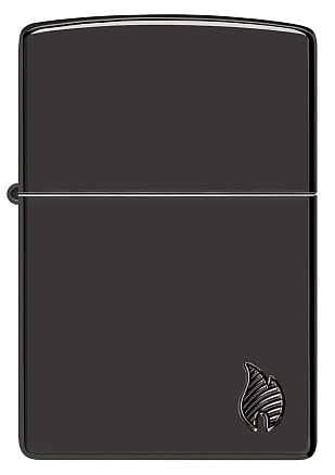 Зажигалка ZIPPO Armor® Flame c покрытием High Polish Black, латунь/сталь, черная, 38x13x57 мм
