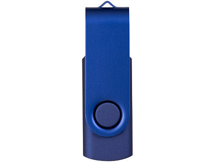 Флеш-карта Rotate Metallic USB 2.0 на 4 Gb, темно-синий