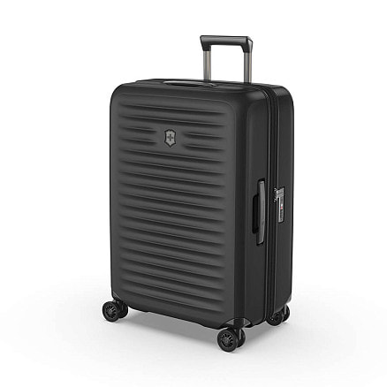 Чемодан VICTORINOX Airox Advanced, черный матовый, 100% поликарбонат Makrolon, 46x29x69 см, 75 л