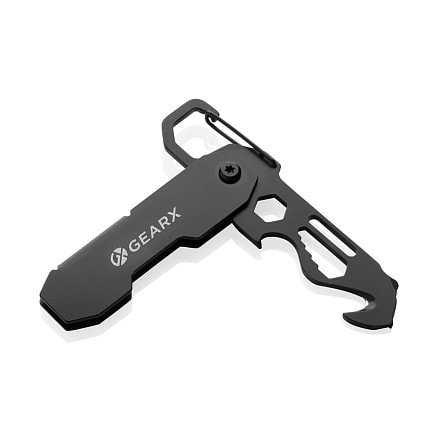Мультитул GearX с карабином и открывалкой для посылок