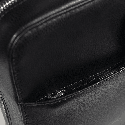 Портфель для ноутбука Stanford Leather из натуральной кожи,  черный