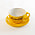 Чайная/кофейная пара CAPPUCCINO, красный, 260 мл, фарфор_ярко-красный