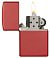 Зажигалка ZIPPO Classic с покрытием Red Matte, латунь/сталь, красная, матовая, 38x13x57 мм small_img_3