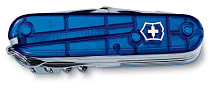 Нож перочинный VICTORINOX Swiss Champ, 91 мм, 33 функции, полупрозрачный синий