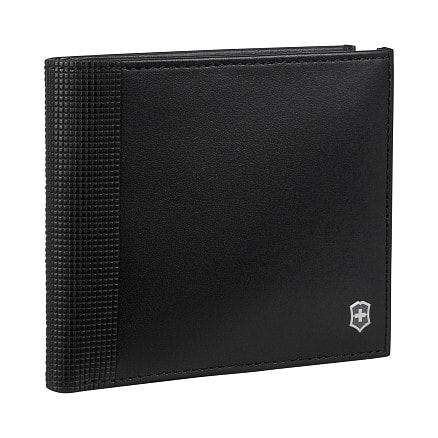 Портмоне VICTORINOX Altius Alox с защитой от сканирования RFID, чёрное, натуральная кожа, 10x2x11 см