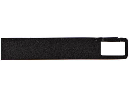 USB 2.0- флешка на 32 Гб c подсветкой логотипа Hook LED, темно-серый, красная подсветка