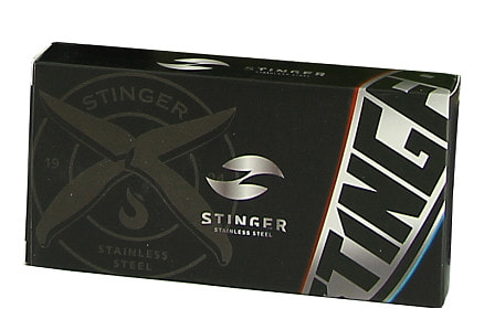 Нож складной Stinger, 70 мм, (чёрный), материал рукояти: сталь/дерево (чёрно-золотистый)