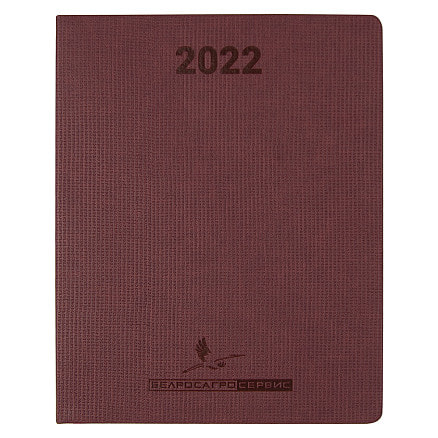 Еженедельник City Agenda Galo Print Sample Белросагросервис A4, бордовый, в твердой обложке