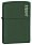 Зажигалка ZIPPO Green Matte, латунь с порошковым покрытием, зеленая, матовая, 38x13x57 мм_ЗЕЛЕНЫЙ