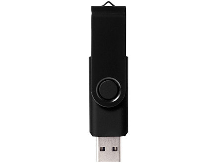 Флеш-карта Rotate Metallic USB 2.0 на 4 Gb, черный