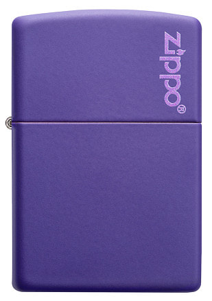 Зажигалка ZIPPO Classic с покрытием Purple Matte, латунь/сталь, фиолетовая, матовая, 38x13x57 мм
