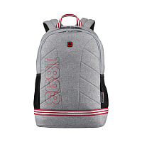 Рюкзак WENGER Collegiate Quadma 16”, серый, 100% полиэстер, 33х17х43 см, 22 л