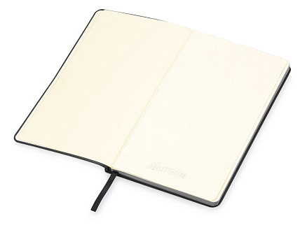 Блокнот Notepeno 130x205 мм с тонированными линованными страницами, черный (Р)