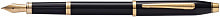Перьевая ручка Cross Century II Black lacquer, черный лак с позолотой 23К, перо M